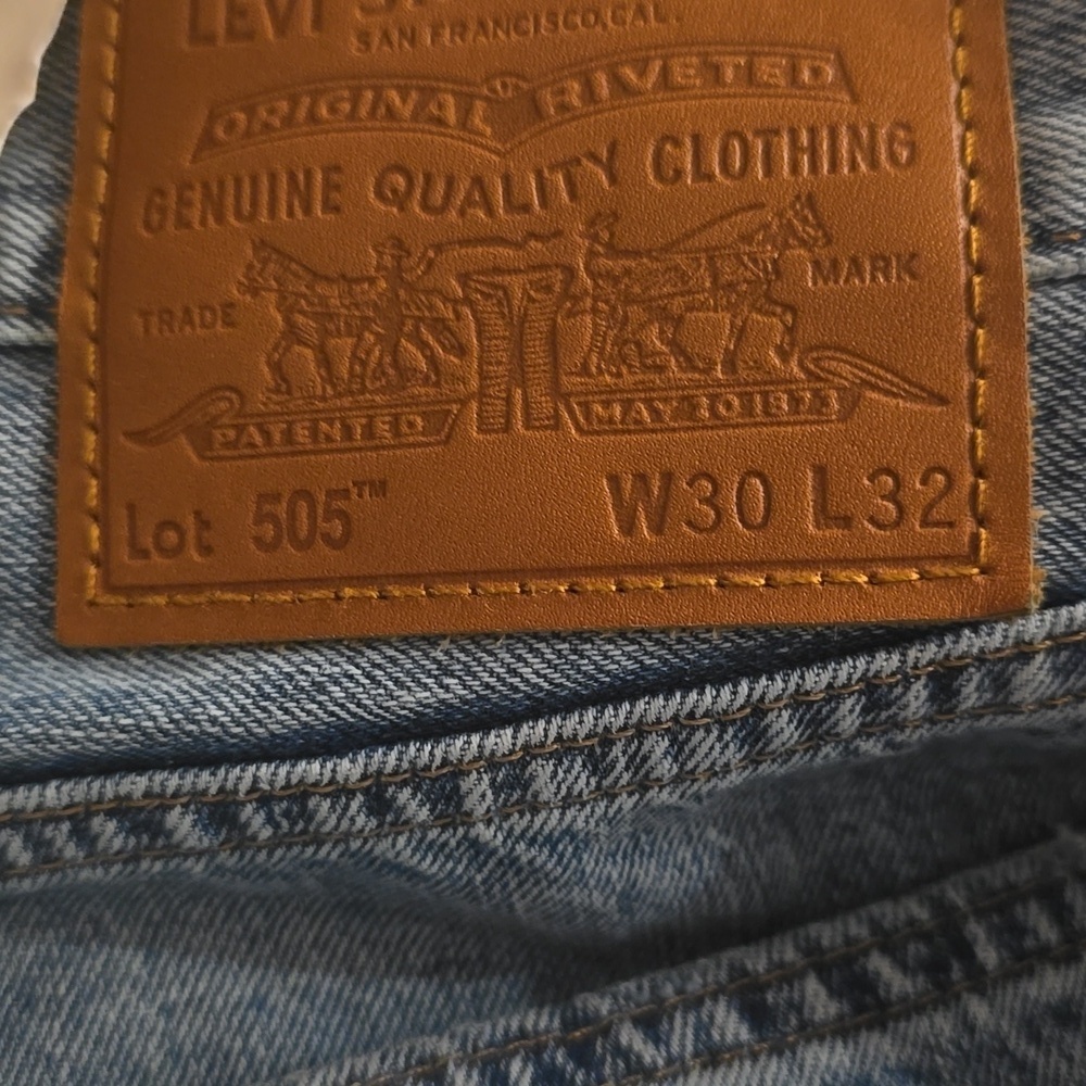 505™ Regular Fit Selvedge Men's Jeans,$128.00,All My Days Selvedge - Medium Wash - Picture 9 of 16